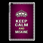 Coque iPadMini Keep Calm and Miskine Rose