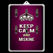 Porte clés Keep Calm and Miskine Rose