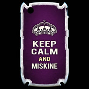 Coque Blackberry 8520 Keep Calm and Miskine Violet