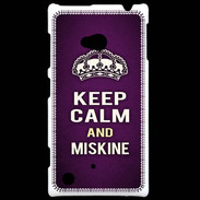 Coque Nokia Lumia 720 Keep Calm and Miskine Violet