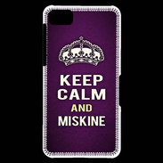 Coque Blackberry Z10 Keep Calm and Miskine Violet