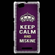 Coque Sony Xperia M Keep Calm and Miskine Violet