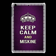 Coque iPadMini Keep Calm and Miskine Violet