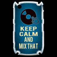Coque Blackberry 8520 Keep Calm and Mix that Bleu