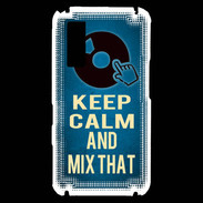 Coque Samsung Player One Keep Calm and Mix that Bleu