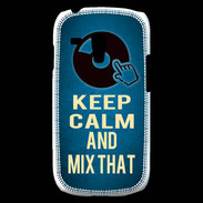 Coque Samsung Galaxy S3 Mini Keep Calm and Mix that Bleu