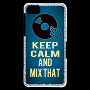 Coque Blackberry Z10 Keep Calm and Mix that Bleu