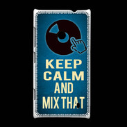 Coque Nokia Lumia 520 Keep Calm and Mix that Bleu