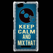 Coque Sony Xperia M Keep Calm and Mix that Bleu