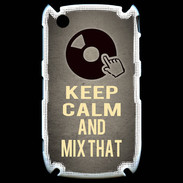 Coque Blackberry 8520 Keep calm and Mix That Gris