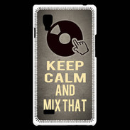 Coque LG Optimus L9 Keep calm and Mix That Gris