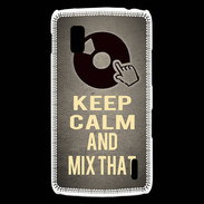 Coque LG Nexus 4 Keep calm and Mix That Gris