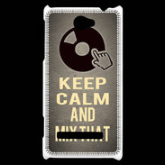Coque HTC Windows Phone 8S Keep calm and Mix That Gris
