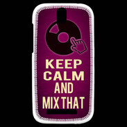 Coque HTC One SV Keep Calm and Mix That Rose