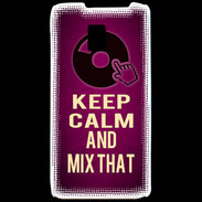 Coque LG P990 Keep Calm and Mix That Rose