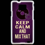 Coque Samsung Galaxy S2 Keep Calm and Mix That Violet