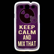 Coque Samsung Galaxy S3 Keep Calm and Mix That Violet