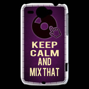 Coque HTC Wildfire G8 Keep Calm and Mix That Violet