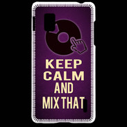Coque LG Optimus G Keep Calm and Mix That Violet