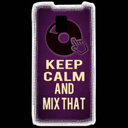 Coque LG P990 Keep Calm and Mix That Violet