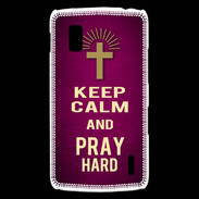 Coque LG Nexus 4 Keep Calm and Pray Christian Rose