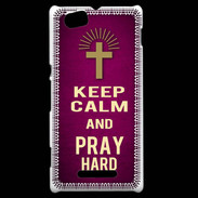 Coque Sony Xperia M Keep Calm and Pray Christian Rose