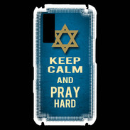 Coque Samsung Player One Keep Calm and Pray jewish BLeu