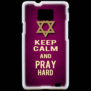 Coque Samsung Galaxy S2 Keep Calm and Pray jewish Rose