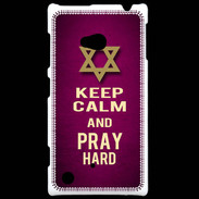 Coque Nokia Lumia 720 Keep Calm and Pray jewish Rose