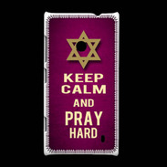 Coque Nokia Lumia 520 Keep Calm and Pray jewish Rose
