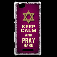 Coque Sony Xperia M Keep Calm and Pray jewish Rose