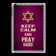 Coque iPadMini Keep Calm and Pray jewish Rose