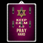 Porte clés Keep Calm and Pray jewish Rose