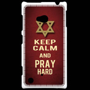 Coque Nokia Lumia 720 Keep Calm and Pray jewish Rouge