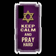 Coque Samsung Player One Keep Calm and Pray jewish Violet