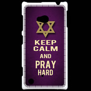 Coque Nokia Lumia 720 Keep Calm and Pray jewish Violet