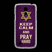 Coque Samsung Galaxy S4mini Keep Calm and Pray jewish Violet