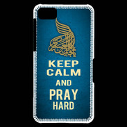 Coque Blackberry Z10 Keep Calm and Pray Muslim Bleu