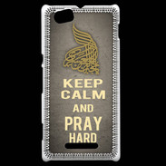Coque Sony Xperia M Keep Calm and Pray Muslim Gris