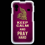 Coque Samsung ACE S5830 Keep Calm and Pray Muslim Rose