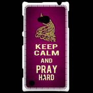 Coque Nokia Lumia 720 Keep Calm and Pray Muslim Rose