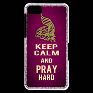 Coque Blackberry Z10 Keep Calm and Pray Muslim Rose