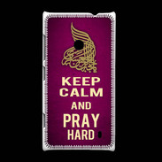 Coque Nokia Lumia 520 Keep Calm and Pray Muslim Rose