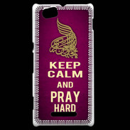 Coque Sony Xperia M Keep Calm and Pray Muslim Rose