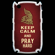 Coque Blackberry 8520 Keep Calm and Pray Muslim Rouge