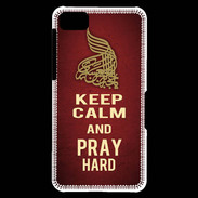 Coque Blackberry Z10 Keep Calm and Pray Muslim Rouge