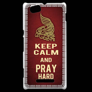 Coque Sony Xperia M Keep Calm and Pray Muslim Rouge