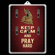 Porte clés Keep Calm and Pray Muslim Rouge