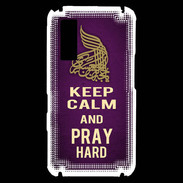 Coque Samsung Player One Keep Calm and Pray Muslim Violet