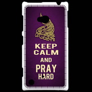 Coque Nokia Lumia 720 Keep Calm and Pray Muslim Violet